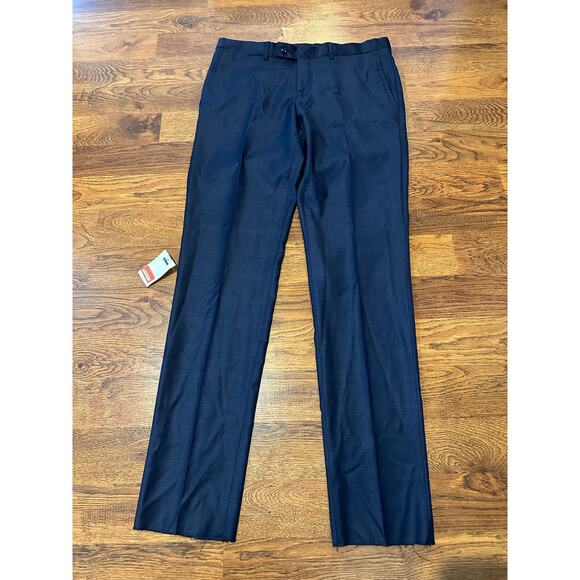 Ted Baker London Men’s Laine Wool Dress Pants Navy Size 35R | 35.5" Inseam - Picture 1 of 8